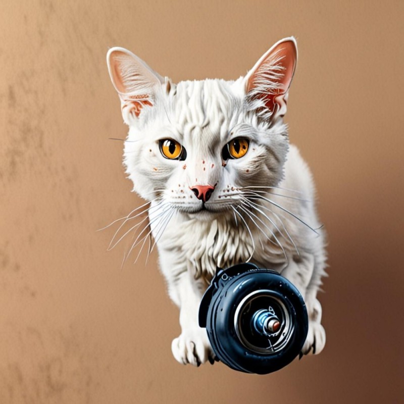 Create meme: cat , cat with headphones, A cat with headphones