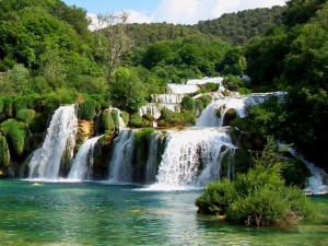 Create meme: Croatia beautiful, waterfall, waterfalls of the world