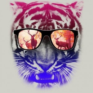 Create meme: avatars for steam, cool avatars for steam, t-shirt tiger with glasses