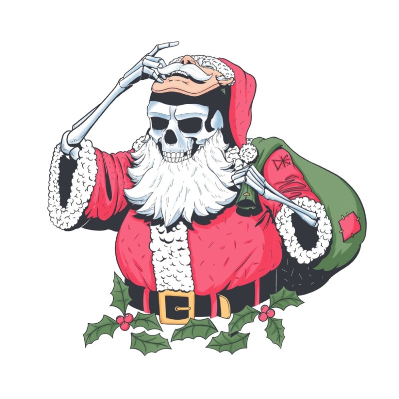 Create meme: evil Santa Claus, Santa claus with a gun, Father Christmas