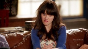 Create meme: Zooey Deschanel bad photo, Zooey Deschanel always say Yes, new girl finale