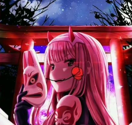 Create meme: 02 anime edith, zero two, anime alight motion