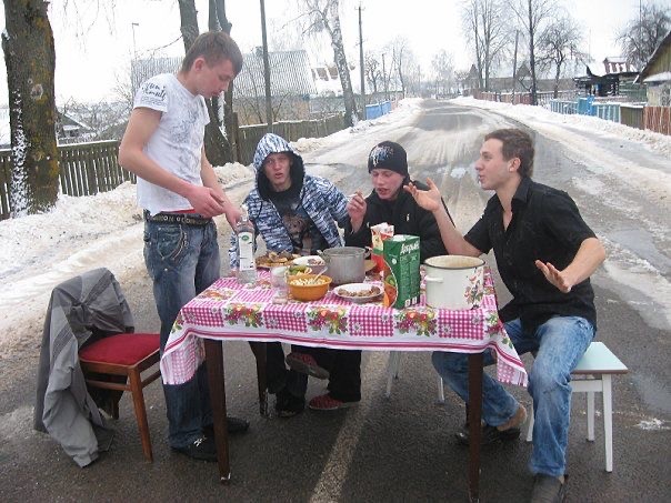 Create meme: drunks at the table, photos of friends, The drunkard's table