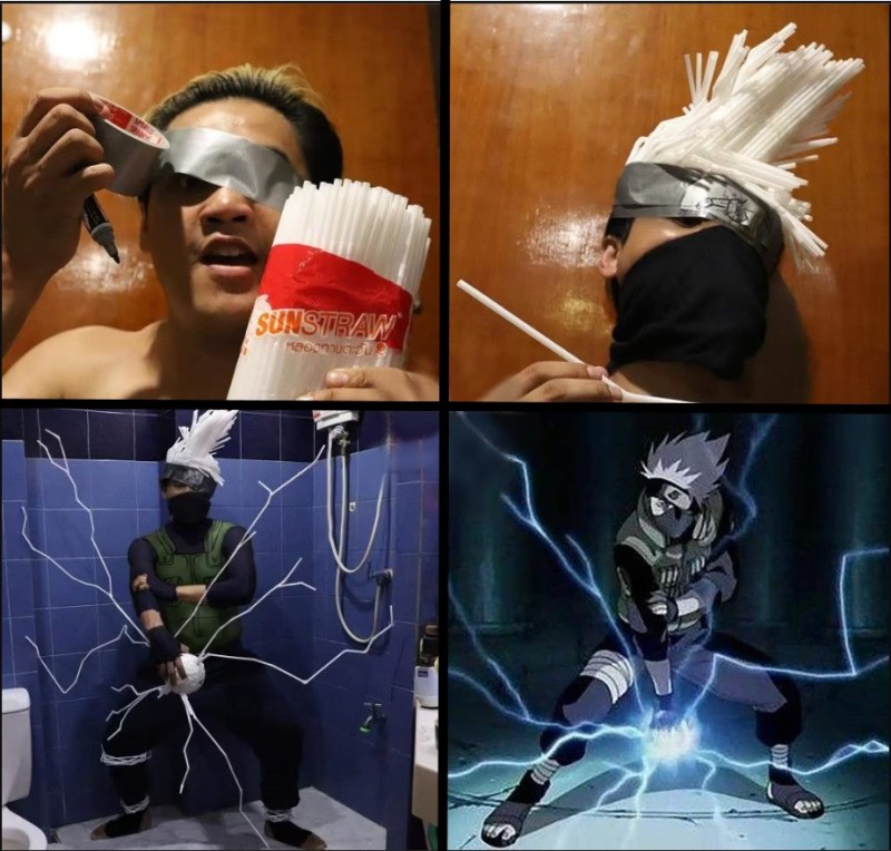 Create meme: Cosplayer Anucha Naruto, Cosplay by Kakashi Hatake, Cosplay Kakashi