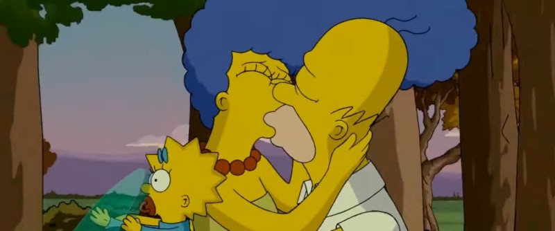 Create meme: Marge Simpson kiss, Sarah Sloane The Simpsons, Homer and Marge Simpson