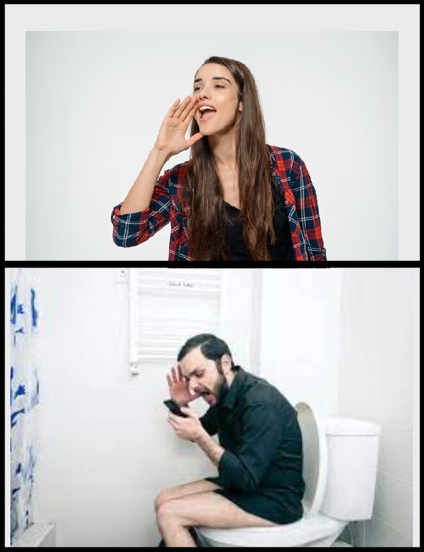 Create meme: toilet , young woman, man woman 