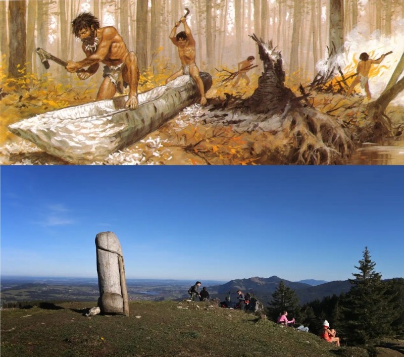 Create meme: stone age pierre joubert, the life of primitive people, illustration
