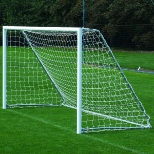 Create meme: football goals, football goal net with their hands, football goal net