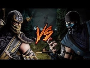 Create meme: Scorpion from mortal Kombat, pictures of characters from mortal Kombat x, sub zero scorpion slash