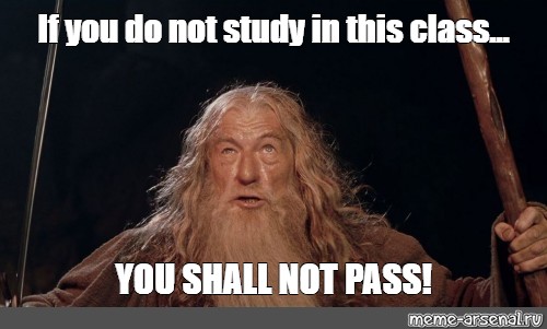 you shall not pass study