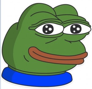 Create meme: Pepe the sad frog, Pepe the frog meme, the frog Pepe smiles