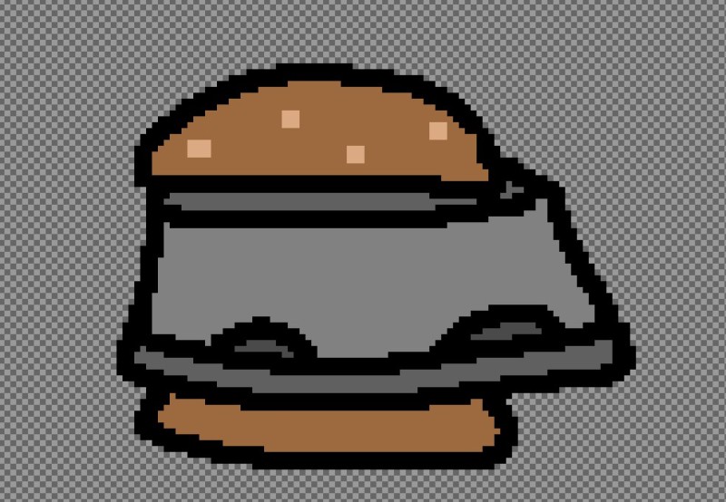 Create meme: pixel burger, pixel art food, pixel food