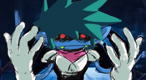 Create meme: fnas phantom ian, dark sonic, The villain in Sonic