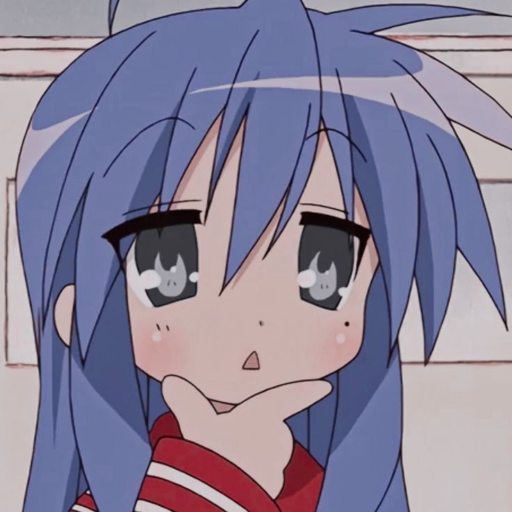 Create meme: Lucky Star Konata Izumi, konata Izumi, Konata Izumi's lucky star