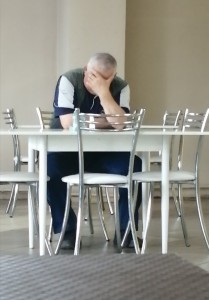 Create meme: in the school cafeteria, a student in the exam, the elderly