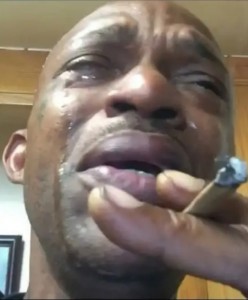 Create meme: crying black man meme, crying black man with a cigarette, crying black man