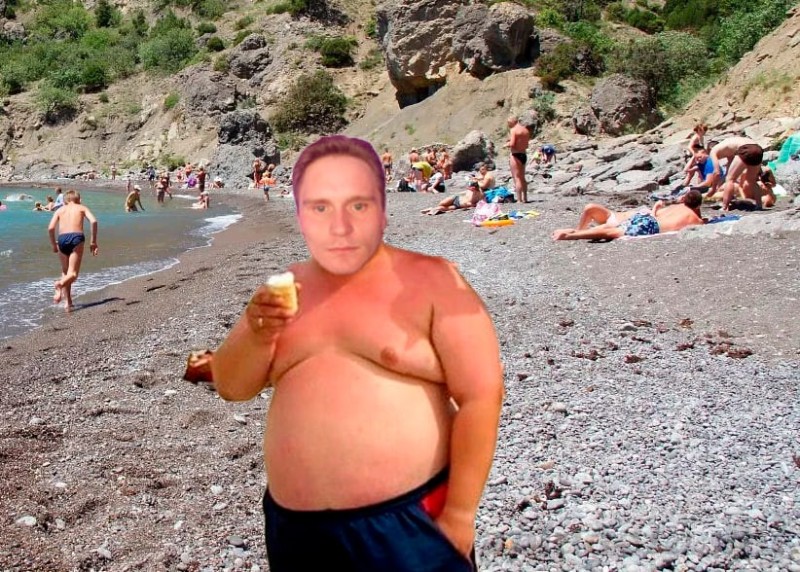 Create meme: man , Fat guys on the beach, boy 