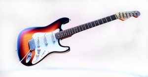 Create meme: guitar, electric guitar, fender squier bullet trem hss bsb electric guitar, hss, color sunburst