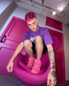 Create meme: lil peep hellboy, guy, lil peep