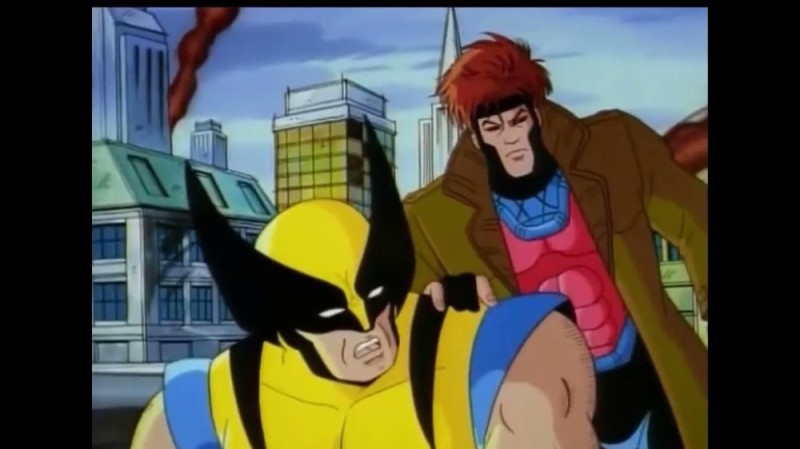 Create meme: x-men, X-men animated series 1992 gambit, wolverine 1992