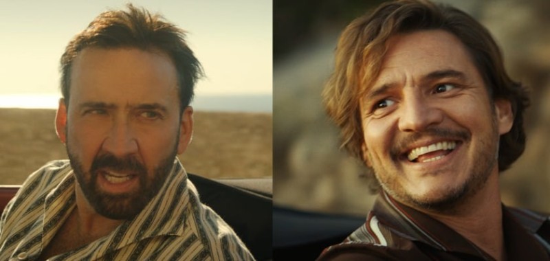 Create meme: Pedro pascal, Nicolas cage , the unbearable weight of a huge talent film