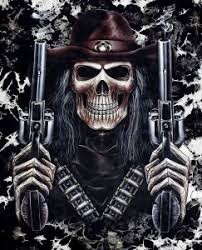 Create meme: skull cool, skull with guns, skull 