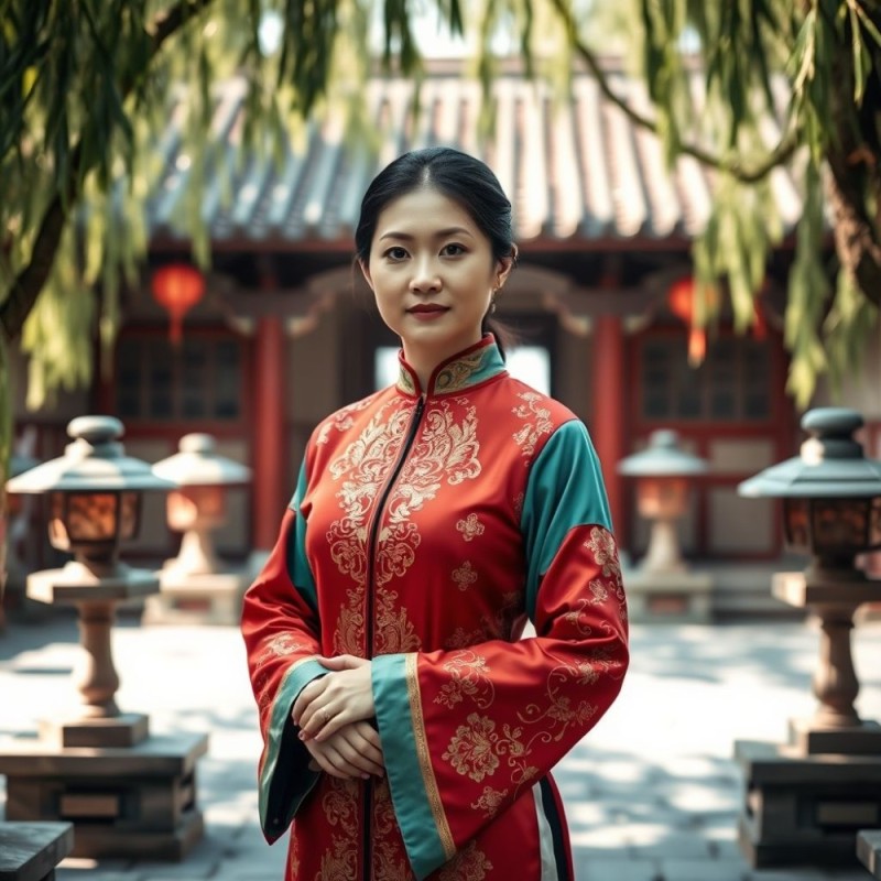 Create meme: women, Vietnamese national costume, chinese style