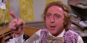 Create meme: Gene Wilder, Willy Wonka, you get nothing you lose good day sir