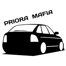 Create meme: car stickers, lada priora