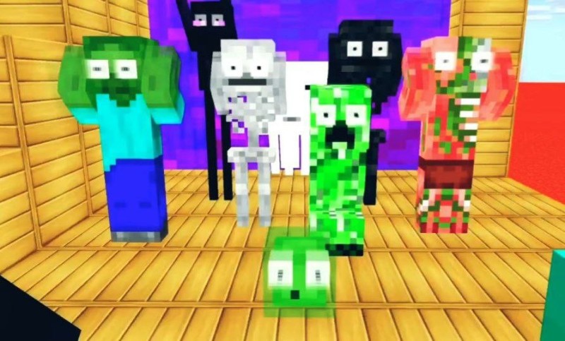 Create meme: minecraft monster, minecraft monster school, minecraft monster high