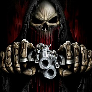 Create meme: skull, skeleton with a gun, angry skeleton