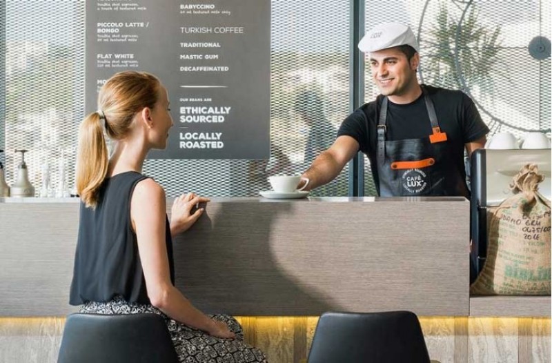 Create meme: barista coffee shop, Barista, The power of coffee