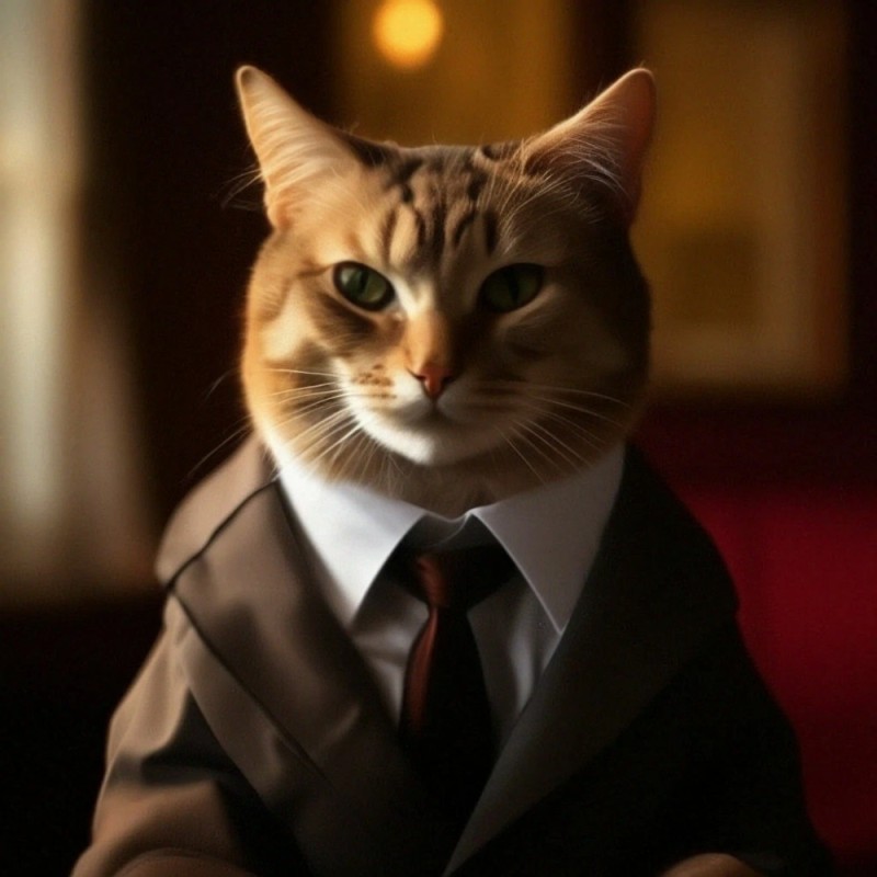 Create meme: cat , the cat in the jacket, a cat in a suit