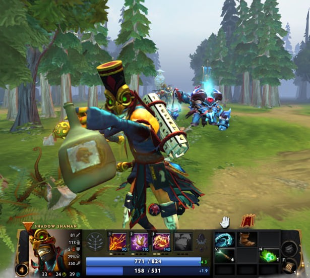 Create meme: phantom lancer dota, shadow shaman immortal, phantom lancer dota 2