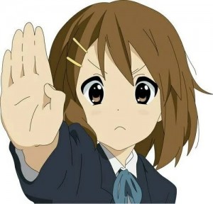 Создать мем: k-on юи stop, юи хирасава, k on