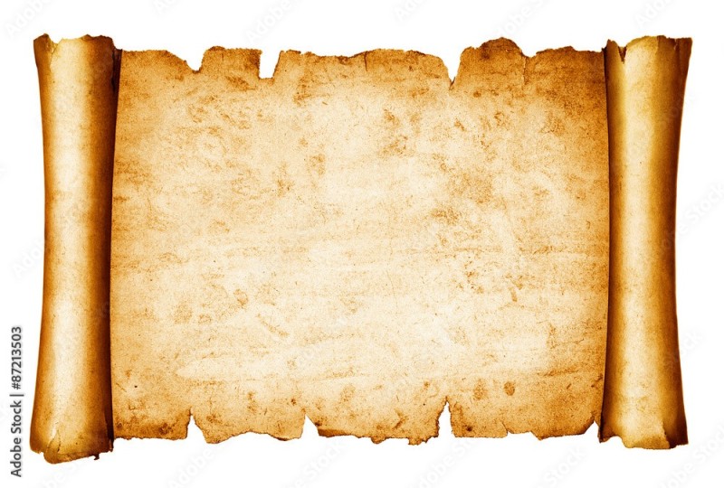 Create meme: old paper scroll, parchment scroll, scroll