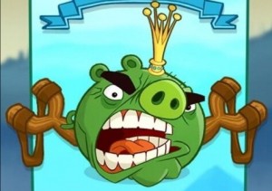 Создать мем: angry birds go король свиней, angry birds toons tooth royal, angry birds