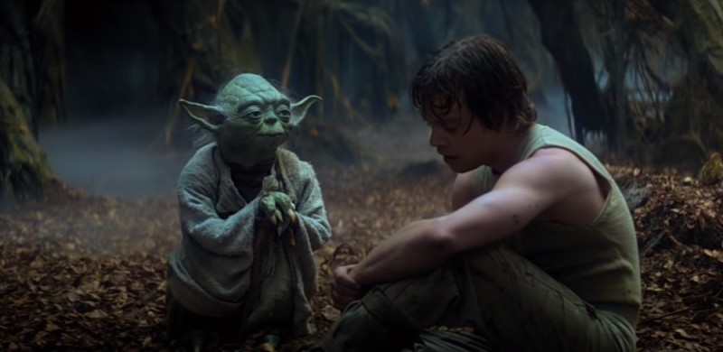 Create meme: Yoda and Luke, star wars episode , star wars episode 5