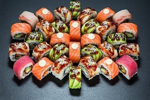 Create meme: set of rolls, sushi and rolls
