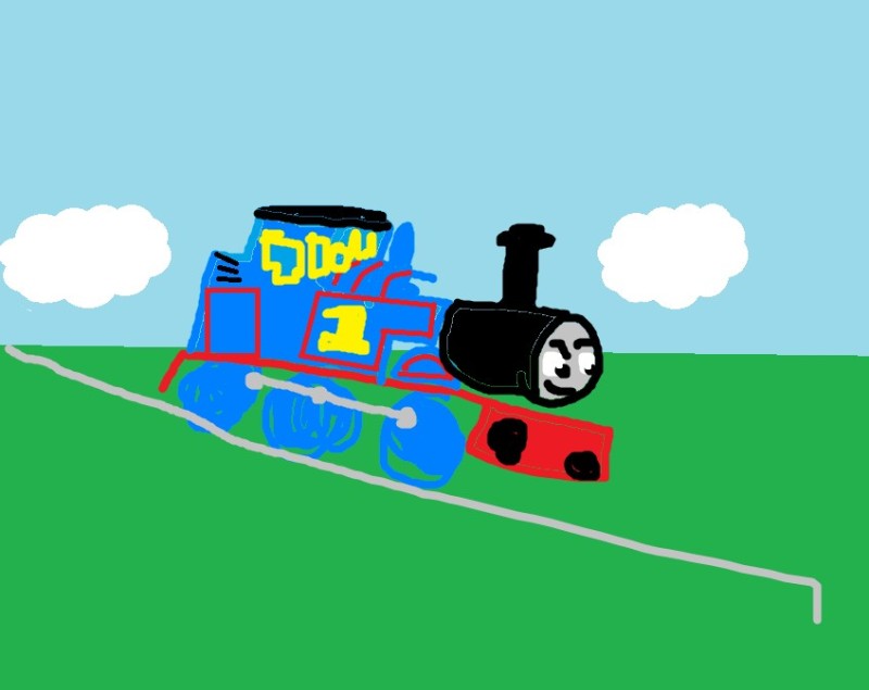 Create meme: locomotive Thomas, train , Thomas Igze steam locomotive