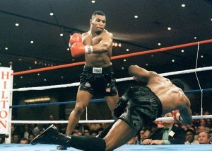 Create meme: Tyson in the ring, mike tyson, the impact of Tyson