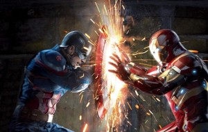 Create meme: iron man and captain America fighting art, captain America and iron man, The first avenger: the Confrontation