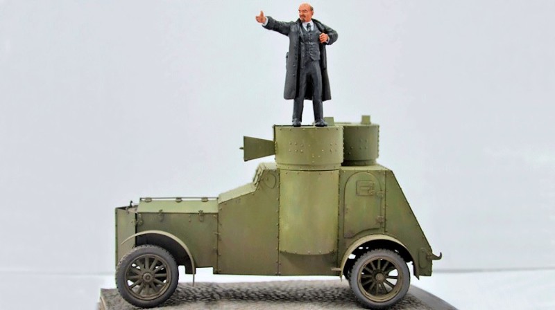 Create meme: lenin vladimir Ilyich on an armored car, Lenin on the armored car, armored car