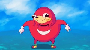 Создать мем: мем 2018 года уганда наклз, уганда наклз, картинки уганда knuckles