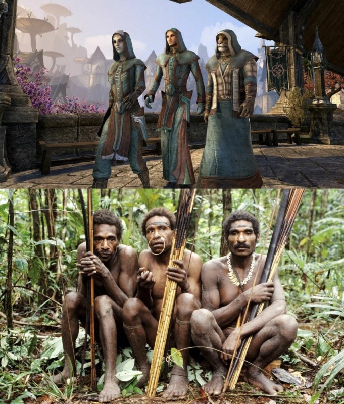 Create meme: screenshot , unofficial elder scrolls pages, new guinea. the korowai tribe