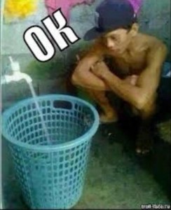 Create meme: The water in the basket