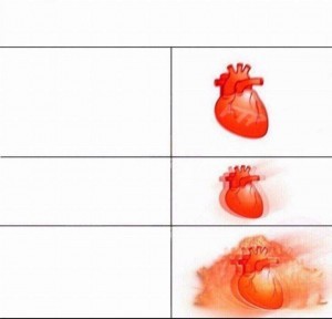 Create meme: blank meme, meme with heart pattern, my heart when meme