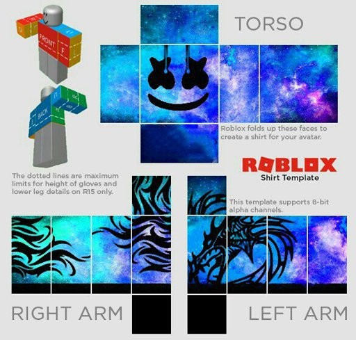Roblox R15 Shirt Template Transparent