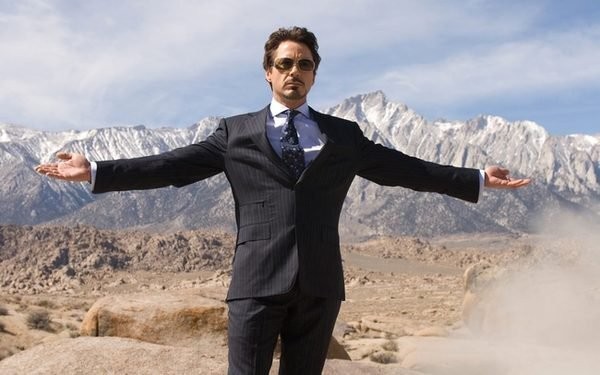 Create meme: Tony stark with outstretched hands, Tony stark throws up his hands , Iron man tony Stark