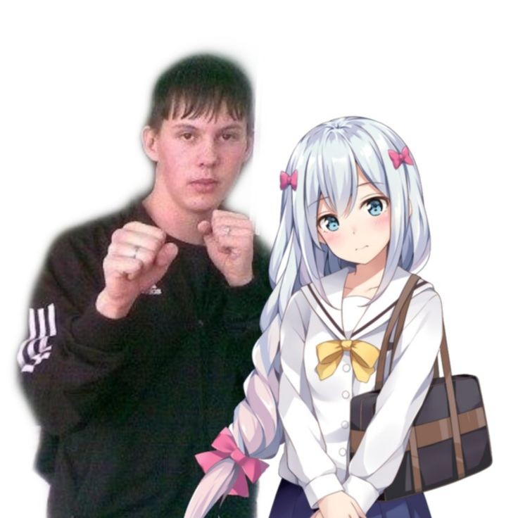 Create meme: anime memes , anime on a white background, girl Gopnik